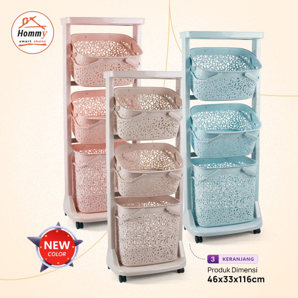Hommy Laundry Basket Starla Hommy Plastic Indonesia
